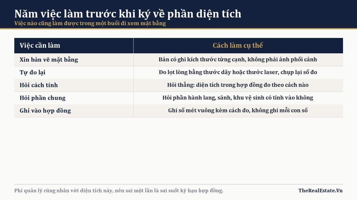 Năm việc cần làm về diện tích trước khi ký hợp đồng thuê văn phòng