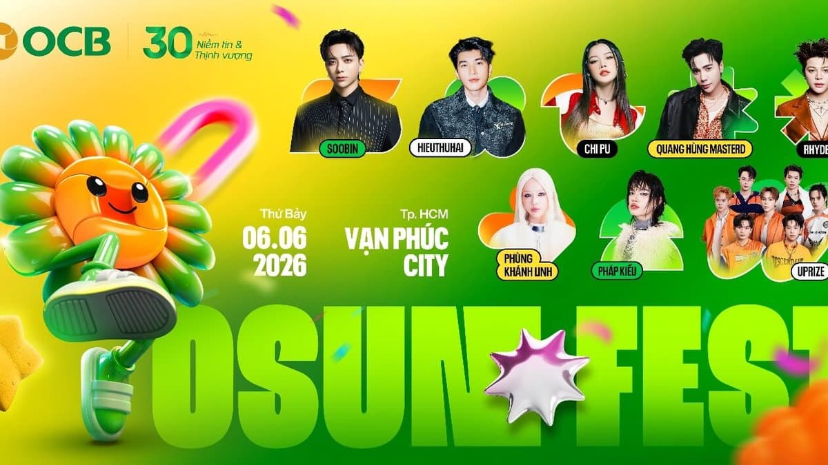 Sân khấu OSUNFEST rực pháo hoa trong đêm diễn tại Vạn Phúc City