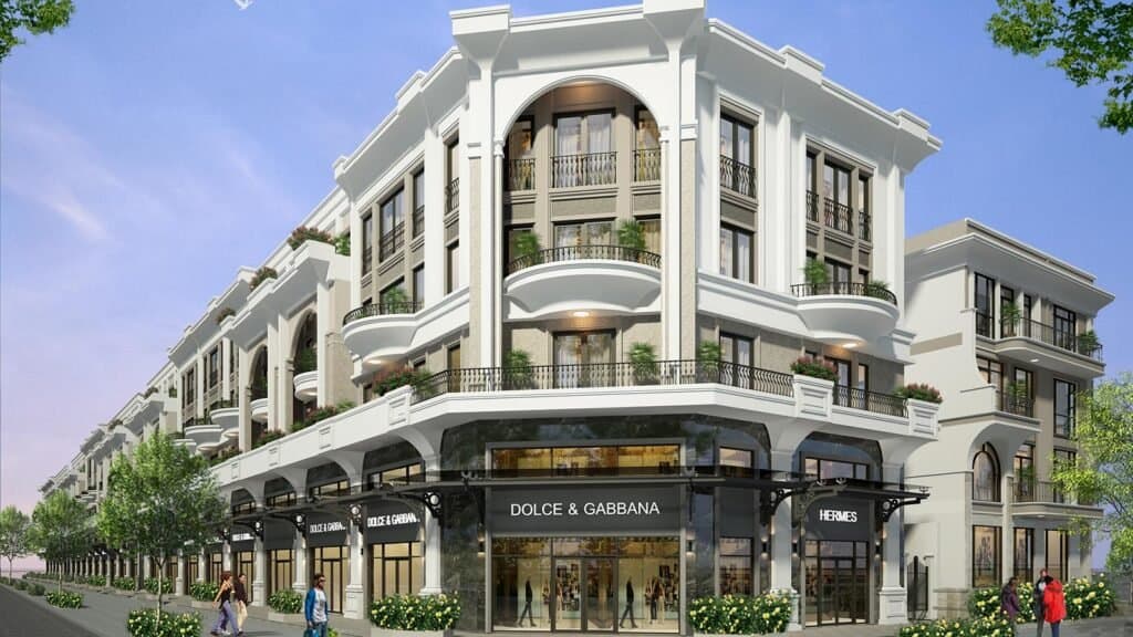 Dãy nhà phố trong khu đô thị Vạn Phúc City