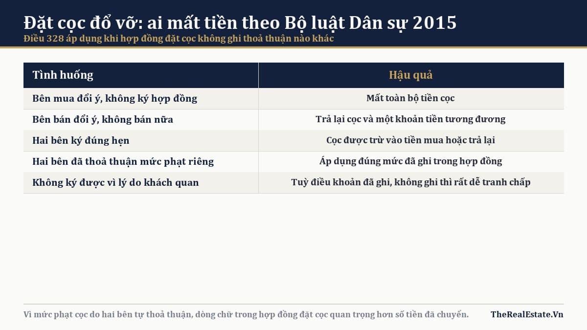 Hợp đồng đặt cọc mua bán nhà đất: những điều khoản dễ mất tiền nhất
